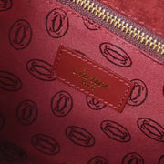 Cartier Bordeaux Leather Shoulder Bag ELHI 145123