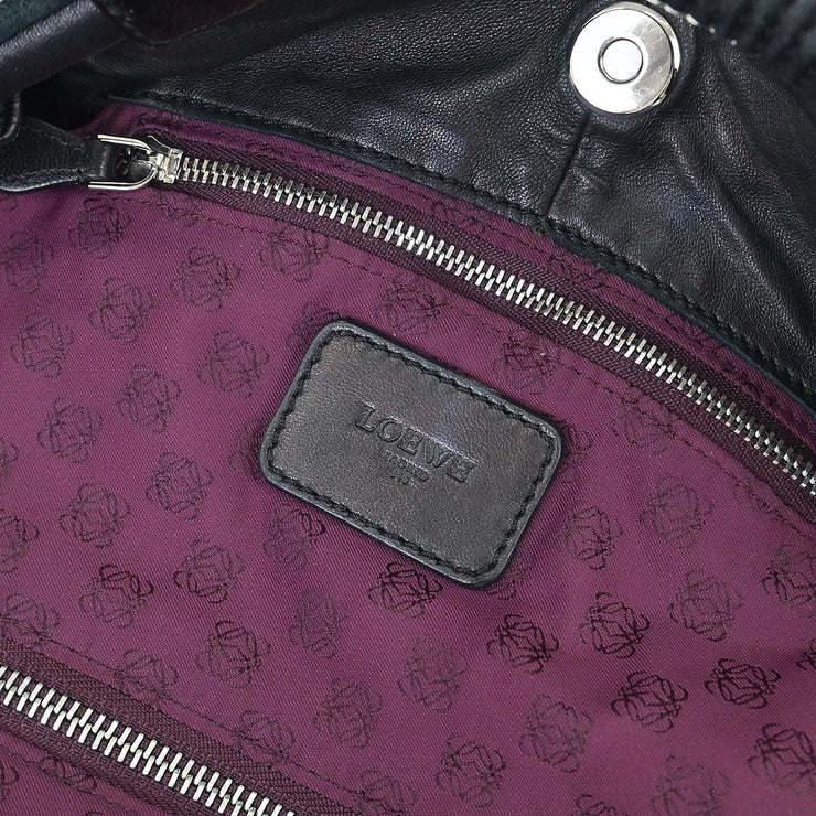 Loewe Black PVC Nappa Aire Tote Handbag 010910 145125