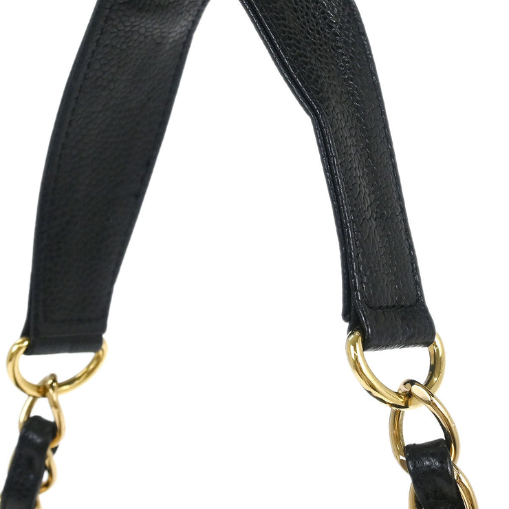 Chanel Black Calfskin Hobo Handbag 145126