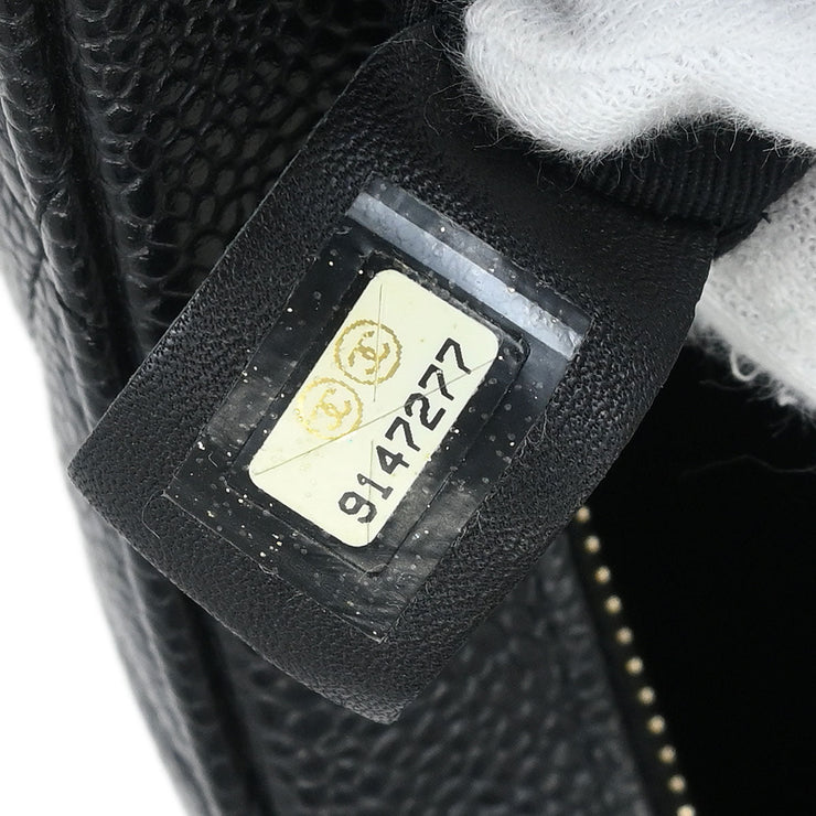 Chanel Black Calfskin Hobo Handbag 145126