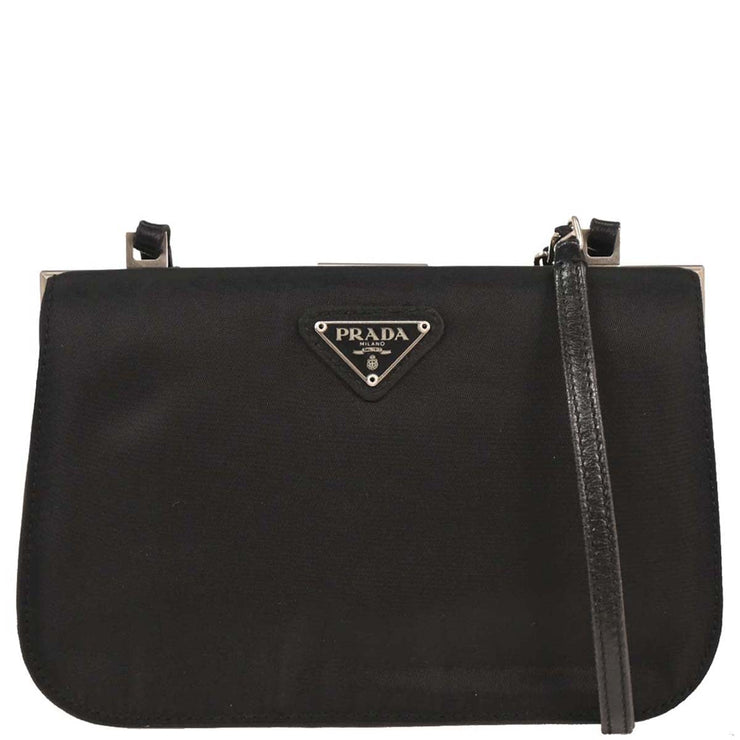 Prada Black Nylon Shoulder Bag 7 145189
