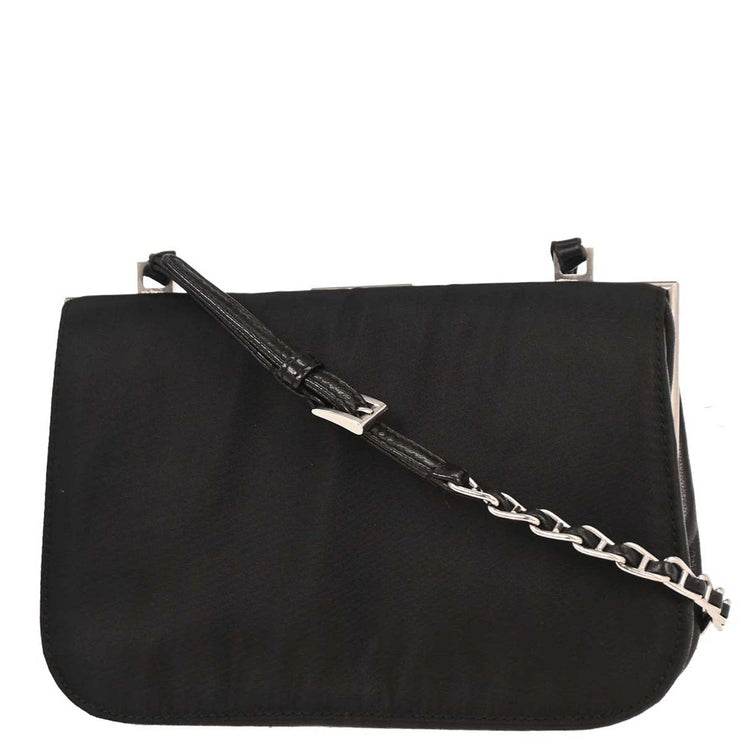 Prada Black Nylon Shoulder Bag 7 145189