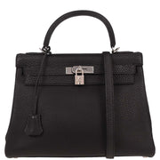 Hermes Black Togo Kelly 32 Retourne 2way Handbag Square: E 42.S 145202