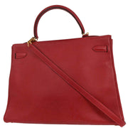 Hermes Rouge Garance Ardennes Kelly 35 Retourne 2way Handbag Square: I 31. 7. 145203
