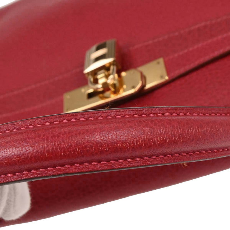 Hermes Rouge Garance Ardennes Kelly 35 Retourne 2way Handbag Square: I 31. 7. 145203