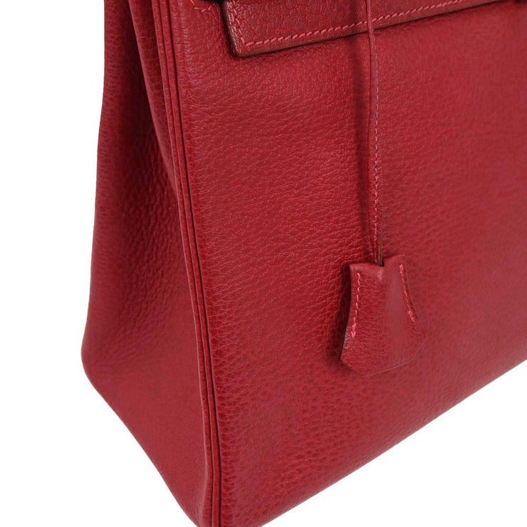 Hermes Rouge Garance Ardennes Kelly 35 Retourne 2way Handbag Square: I 31. 7. 145203
