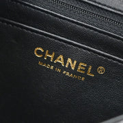 Chanel Black Lambskin Single Flap Shoulder Bag 145227