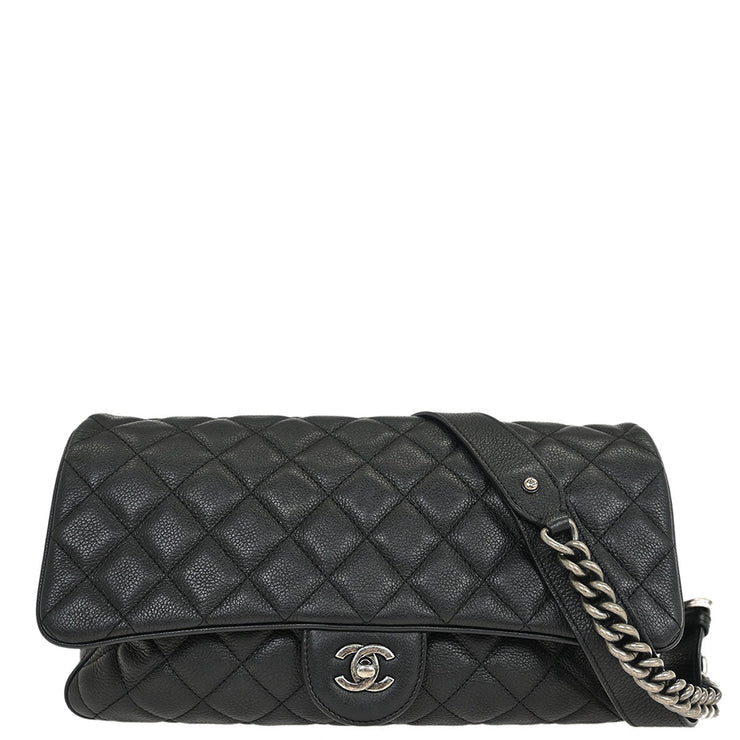 Chanel Black Calfskin Shoulder Bag 145230