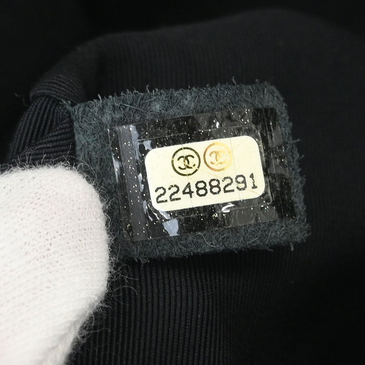 Chanel Black Calfskin Shoulder Bag 145230