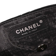 Chanel Black Velvet East West Shoulder Bag 145261