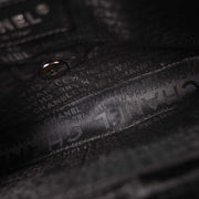 Chanel Black Velvet East West Shoulder Bag 145261