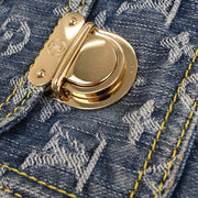 Louis Vuitton Blue Monogram Denim Baggy PM Shoulder Bag M95049 FL0096 145362