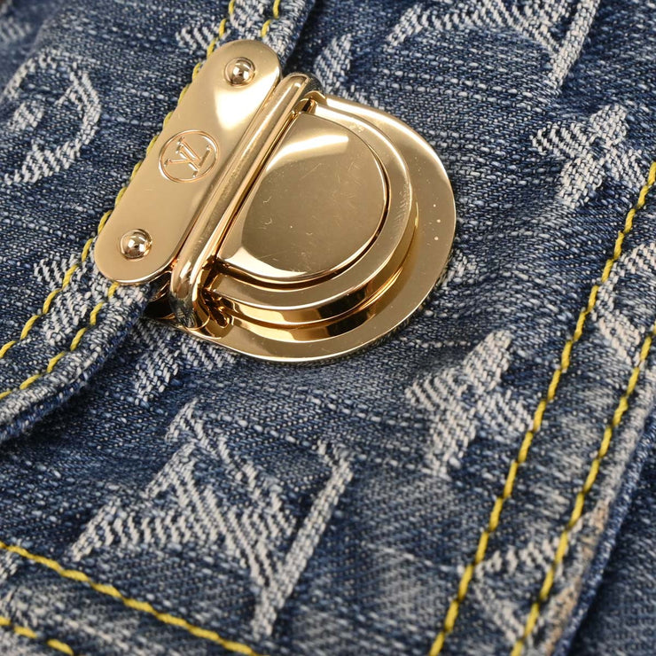 Louis Vuitton Blue Monogram Denim Baggy PM Shoulder Bag M95049 FL0096 145362