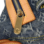 Louis Vuitton Blue Monogram Denim Baggy PM Shoulder Bag M95049 FL0096 145362