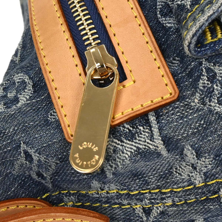 Louis Vuitton Blue Monogram Denim Baggy PM Shoulder Bag M95049 FL0096 145362