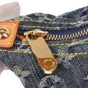 Louis Vuitton Blue Monogram Denim Baggy PM Shoulder Bag M95049 FL0096 145362