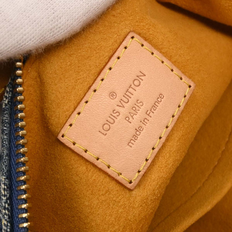 Louis Vuitton Blue Monogram Denim Baggy PM Shoulder Bag M95049 FL0096 145362