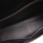 Hermes Black Box Calf Kelly 35 Sellier 2way Handbag Square: D 33.S 145379