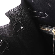 Hermes Black Box Calf Kelly 35 Sellier 2way Handbag Square: D 33.S 145379