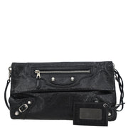 Balenciaga Black Leather Envelope Shoulder Bag 327079.1000.G.538735 145447