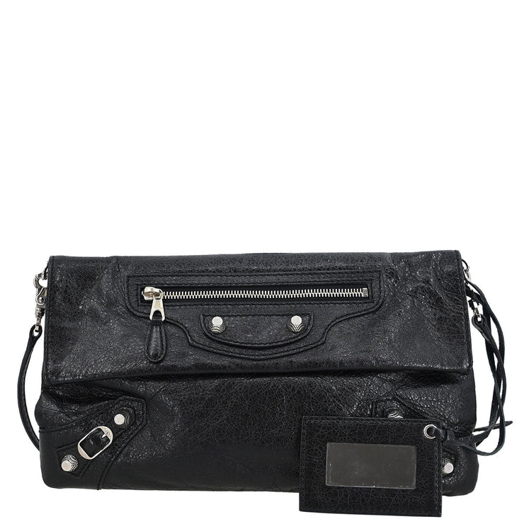 Balenciaga Black Leather Envelope Shoulder Bag 327079.1000.G.538735 145447