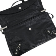 Balenciaga Black Leather Envelope Shoulder Bag 327079.1000.G.538735 145447