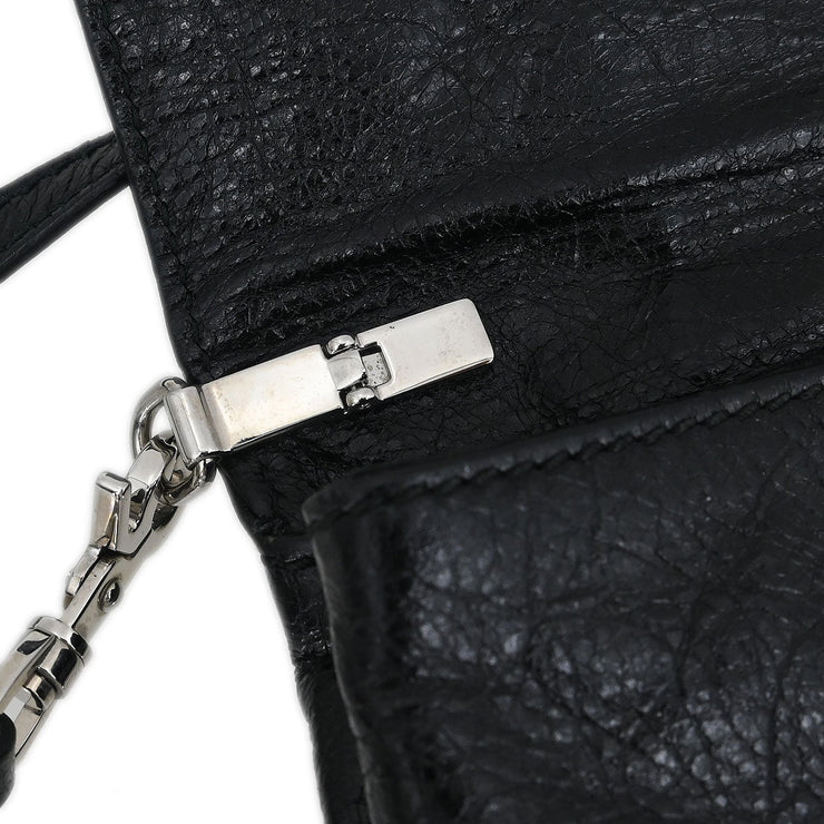 Balenciaga Black Leather Envelope Shoulder Bag 327079.1000.G.538735 145447