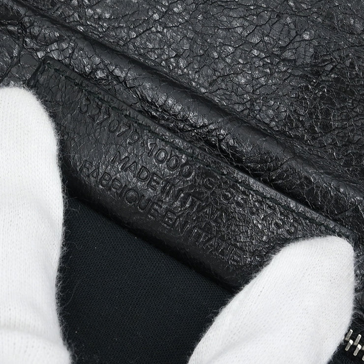 Balenciaga Black Leather Envelope Shoulder Bag 327079.1000.G.538735 145447