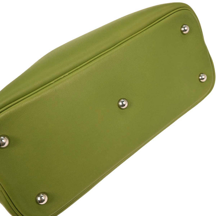 Hermes Anis Green Veau Swift Bolide 1923 Handbag Square: K U.37 145492