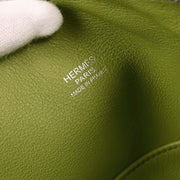 Hermes Anis Green Veau Swift Bolide 1923 Handbag Square: K U.37 145492