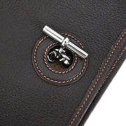Hermes Havane Buffalo Vespa GM Shoulder Bag RSquare: H 145521