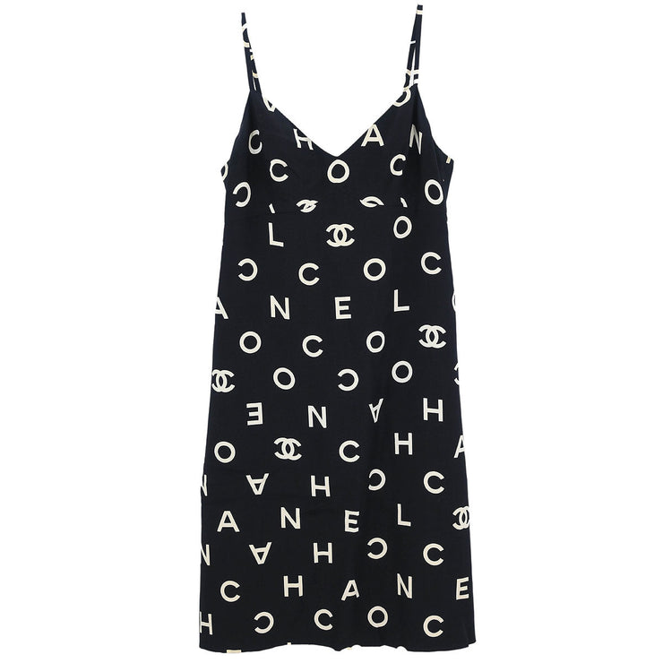 Chanel Sleeveless Dress Black 97P #38 152700