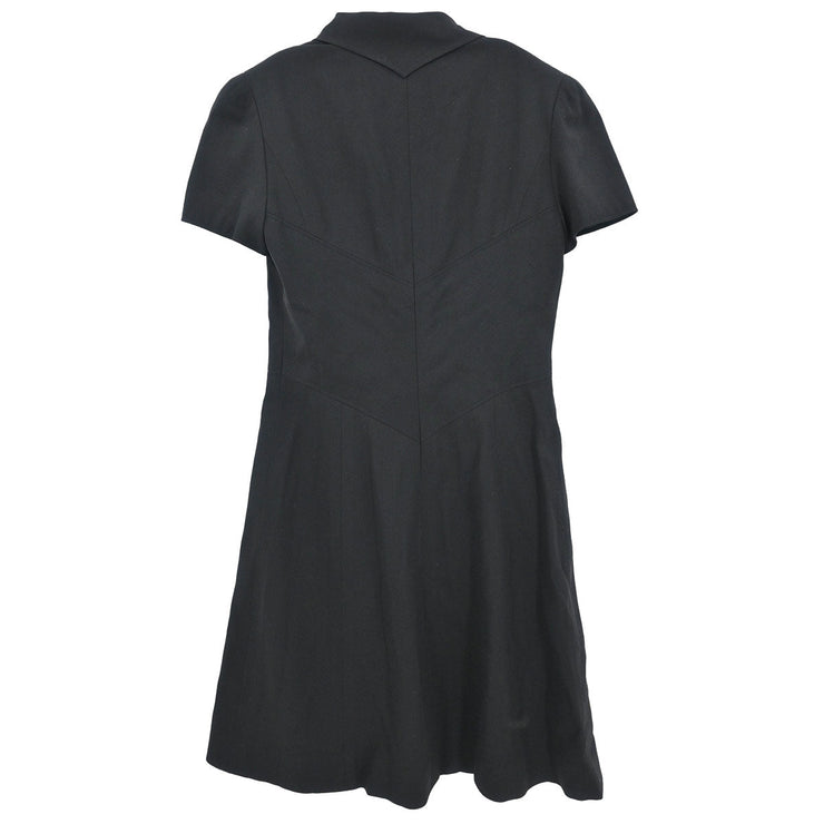 Chanel Jacket Dress Black 97P #38 152722