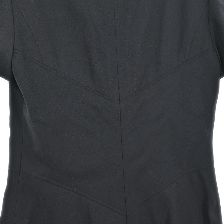 Chanel Jacket Dress Black 97P #38 152722