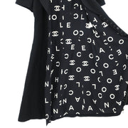 Chanel Jacket Dress Black 97P #38 152722