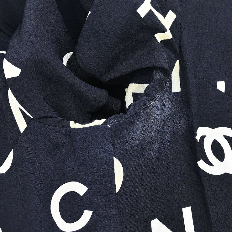 Chanel Jacket Dress Black 97P #38 152722