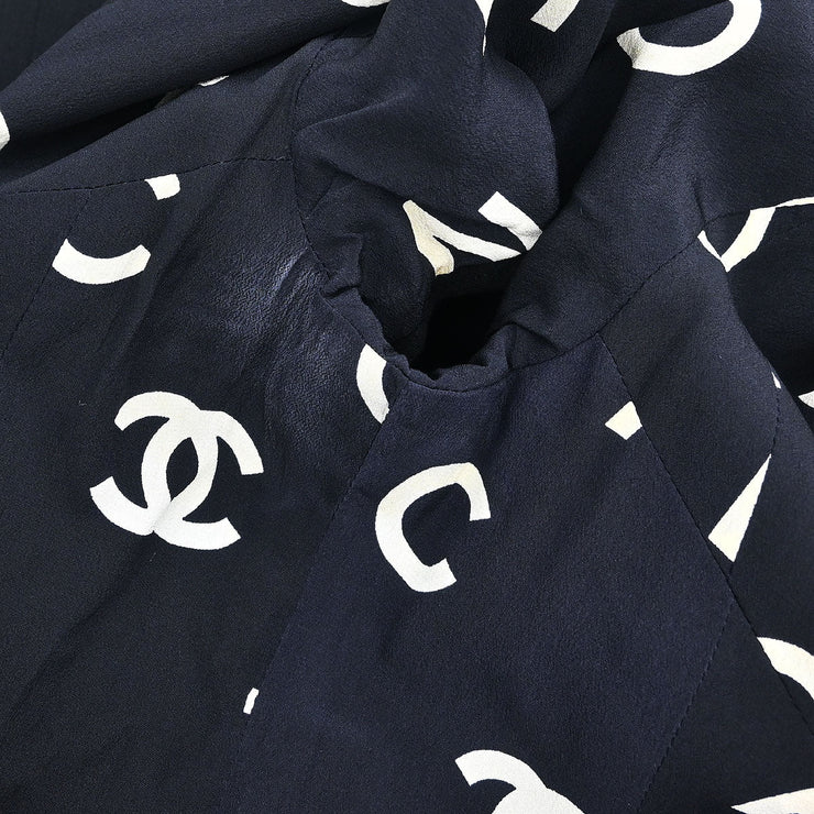 Chanel Jacket Dress Black 97P #38 152722