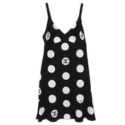 Chanel Camisole Dress Black 97P #38 153013