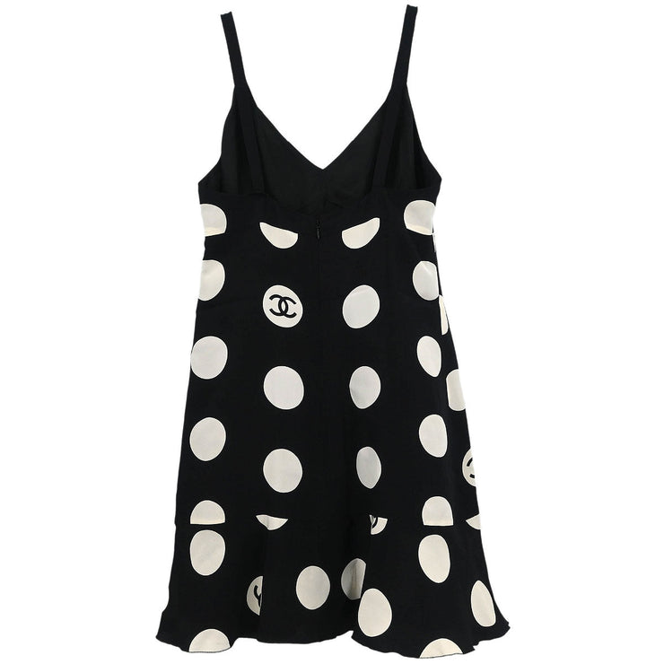 Chanel Camisole Dress Black 97P #38 153013