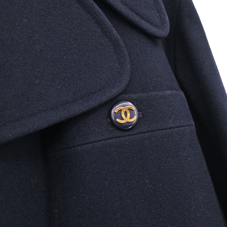Chanel Coat Navy 153043