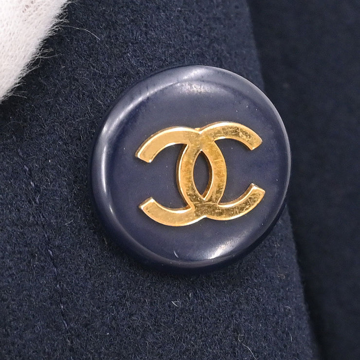 Chanel Coat Navy 153043