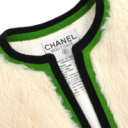 Chanel Sleeveless Vest Jacket White 94A #40 153656