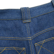 Chanel Long Denim Pants Blue 02839 #38 153668