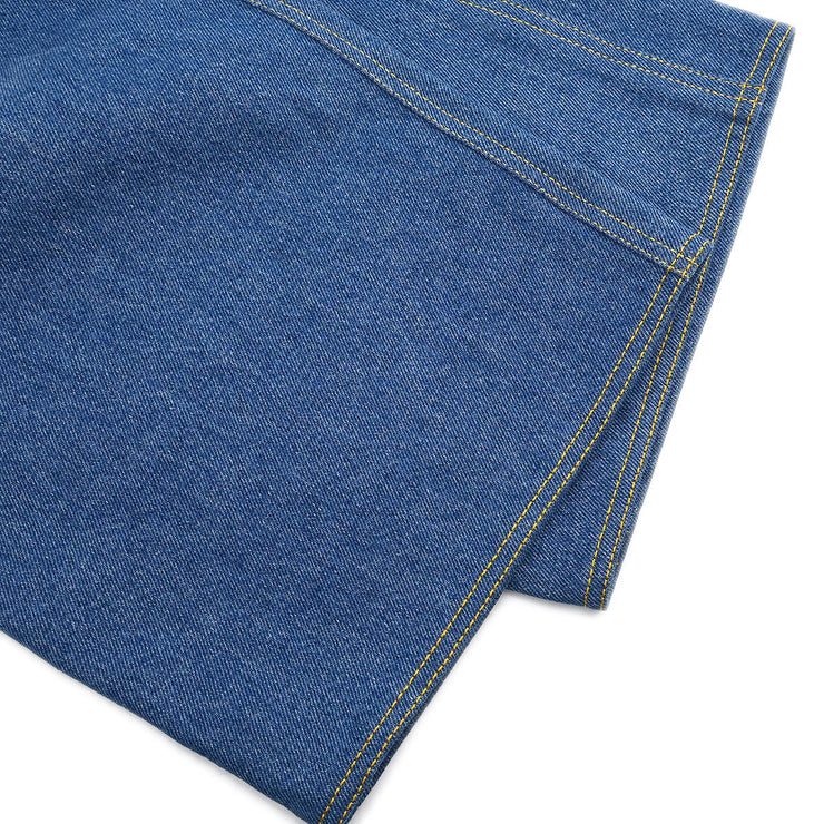 Chanel Long Denim Pants Blue 02839 #38 153668