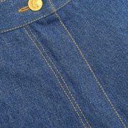 Chanel Long Denim Pants Blue 02839 #38 153668