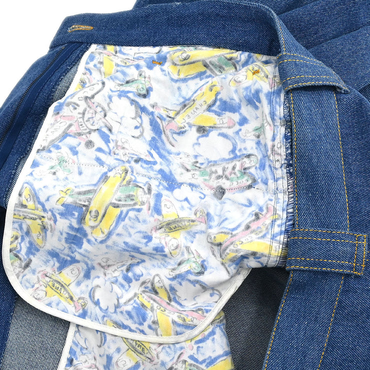 Chanel Long Denim Pants Blue 02839 #38 153668