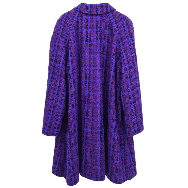 Chanel Jacket Coat Purple 95A #42 153677