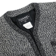 Chanel Collarless Jacket Black 97C #36 153838