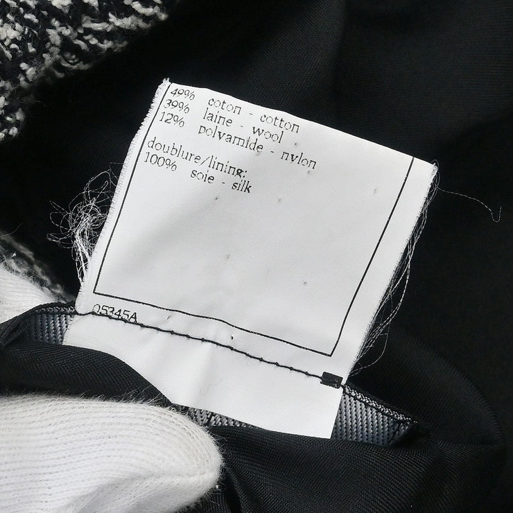 Chanel Collarless Jacket Black 97C #36 153838