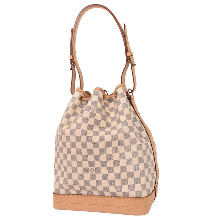 Louis Vuitton Damier Azur Noe Bucket Shoulder Bag N42222 AR2017 153928